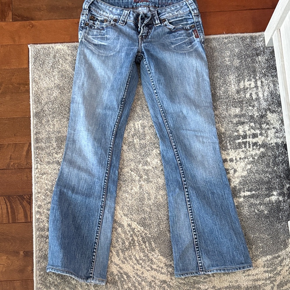 Vintage Frances Silver Jeans Women's Flare/Wide leg in Light Blue